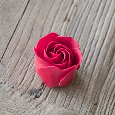 Boite de 9 Roses en pétales de savon - Orangé et Rouge